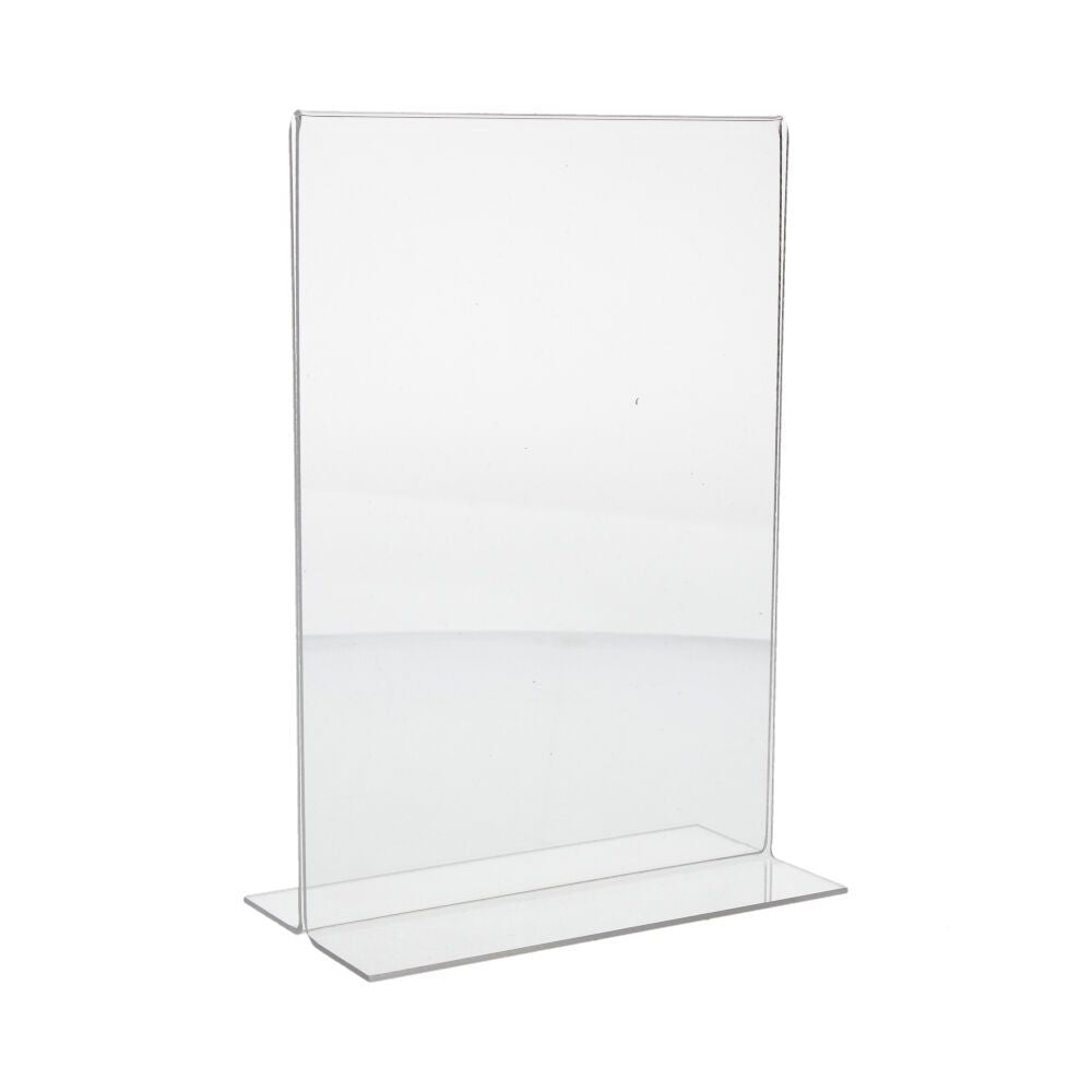 SOPORTE CARTEL A5 DE METACRILATO TRANSPARENTE GROSOR 2 mm, 148 x 210 mm