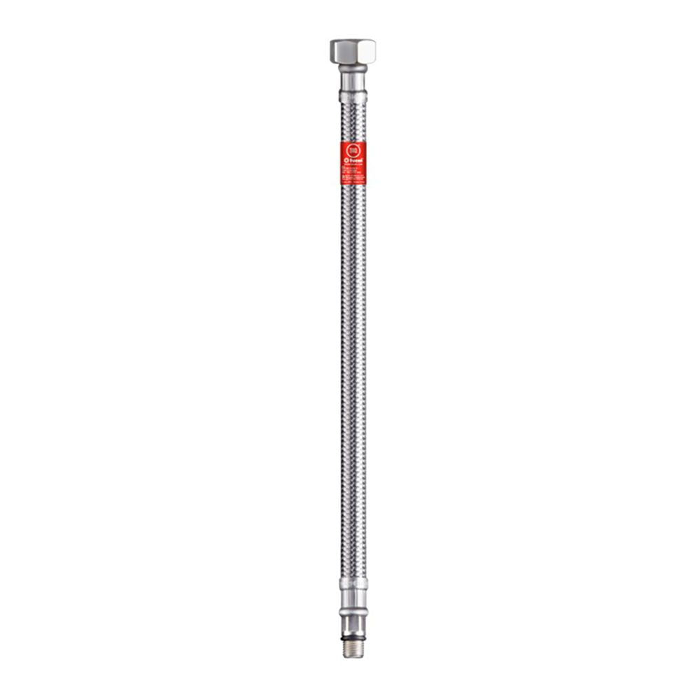 LATIGUILLO FLEXIBLE INOXIDABLE GRIFERIA H 3/8 pulg - M 10 x 1, 30 cm