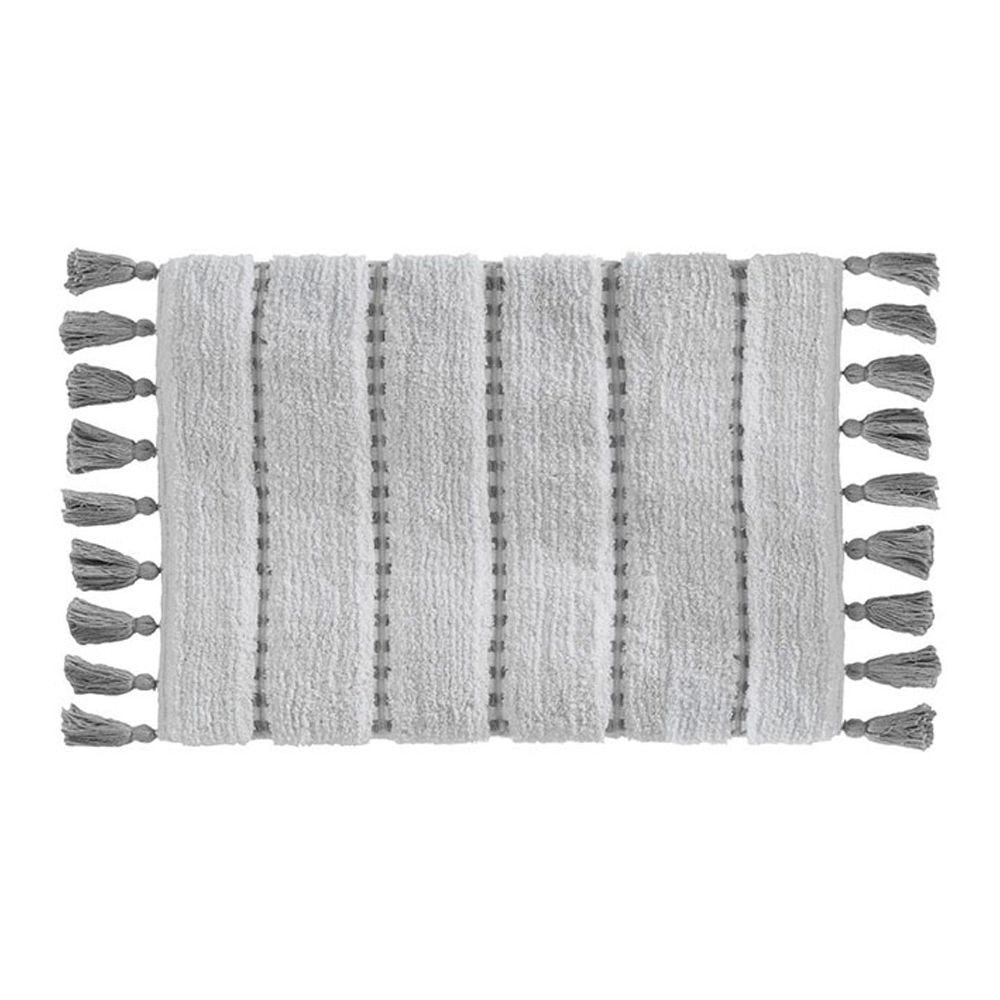 ALFOMBRA DE BAÑO 'POM POM' GRIS 50 x 75 cm