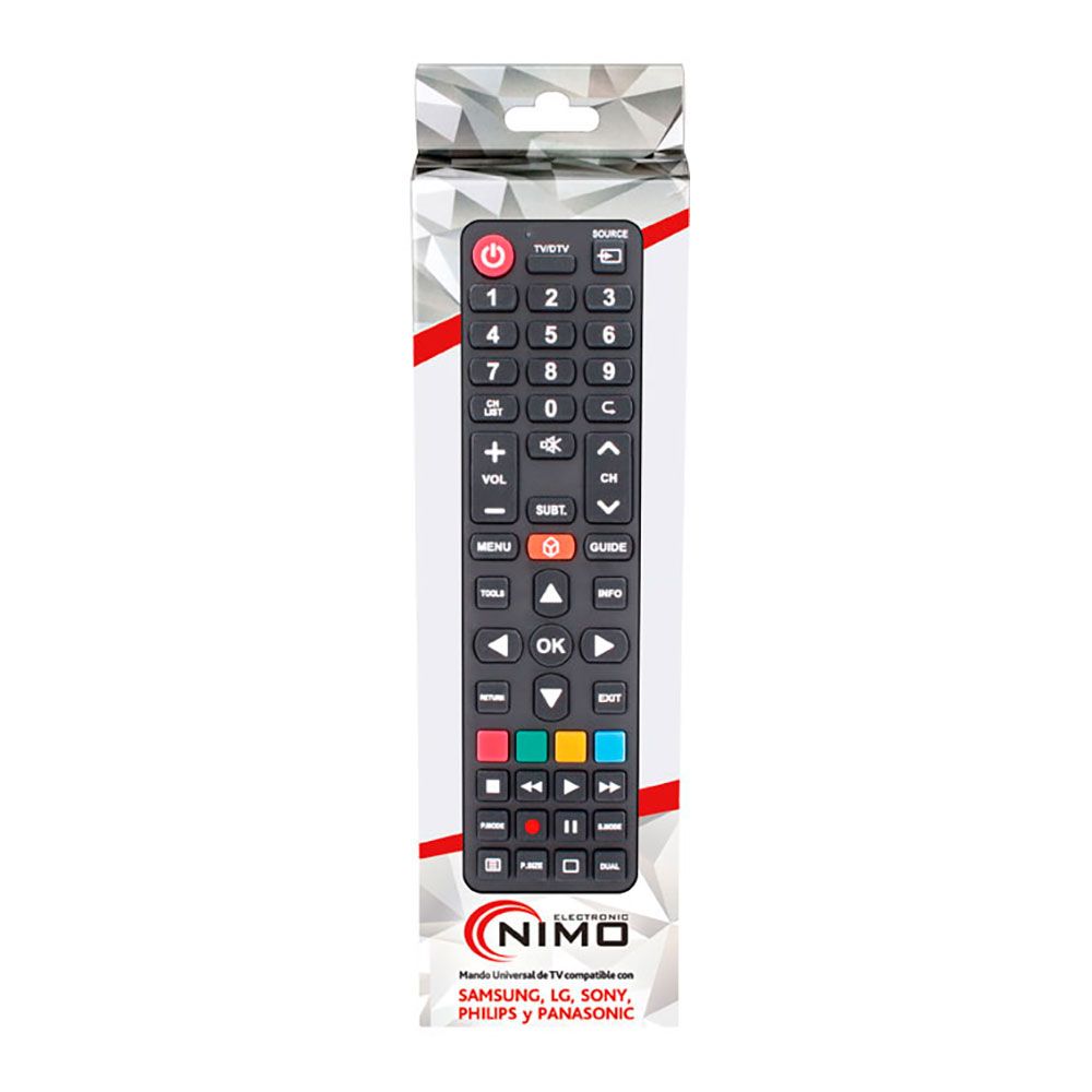 MANDO A DISTANCIA UNIVERSAL (SAMSUNG, LG, SONY, PHILIPS, PANASONIC) NIMO