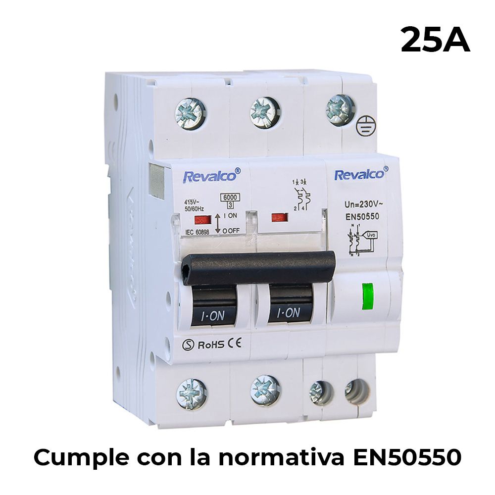 IGA 2P 25A C 10KA - PROTECCION CONTRA SOBRETENSIONES PERMANENTE SEGUN NORMATIVA EN-50550