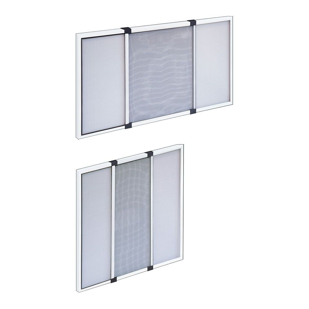 MOSQUITERA CON MARCO EXTENSIBLE, BLANCA, 50-92 x 40 cm