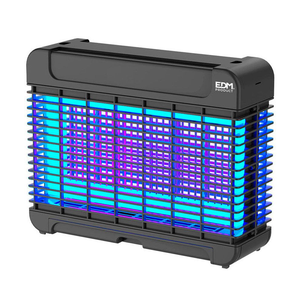 MATA INSECTOS PROFESIONAL ELECTRÓNICO CON LED, COLOR NEGRO, 10W; 100 m²; 31,6 x 10 x 26,3 cm