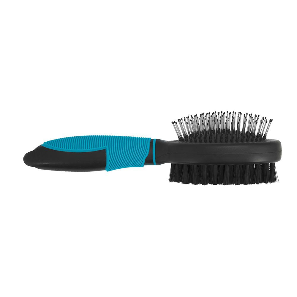 CEPILLO DOBLE DOG BARBER NYLON-METÁLICO PEQUEÑO