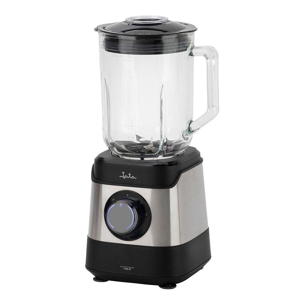 BATIDORA INOX CON VASO CRISTAL, 1500 W, 1,8 l