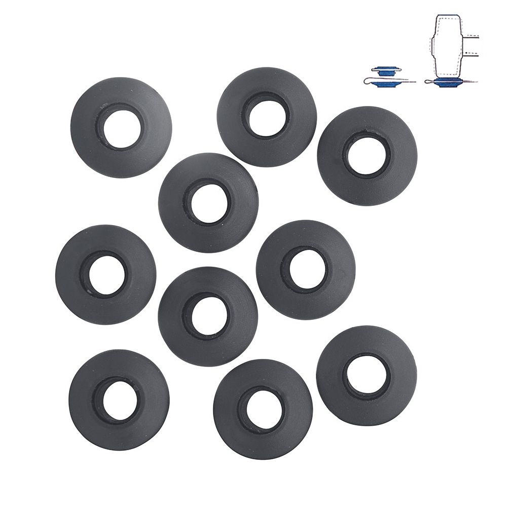 CONJUNTO DE 10 ANILLAS DE PLÁSTICO PARA TOLDOS Y LONAS Ø2,8 x 0,7 cm