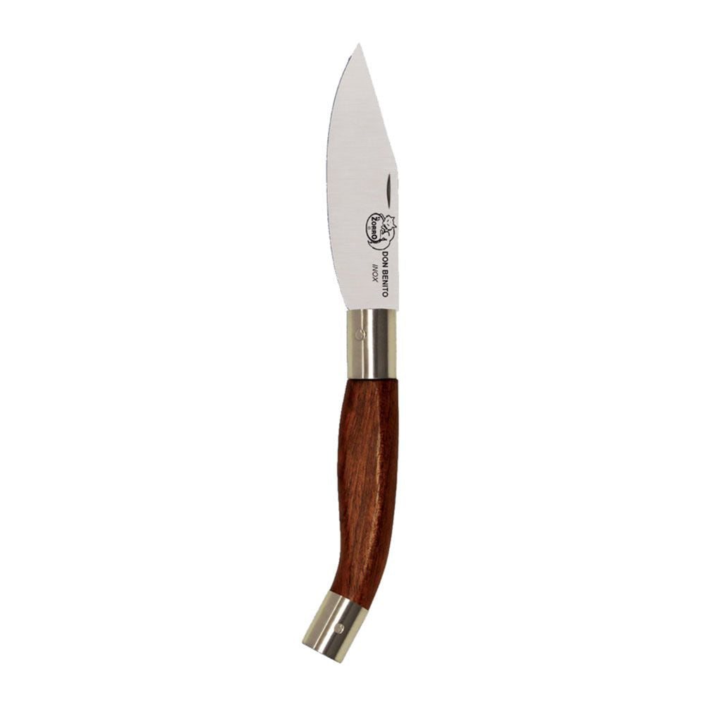 NAVAJA PUNTA, DOS VIROLAS, ACERO INOXIDABLE, Nº 6, HOJA 7 cm