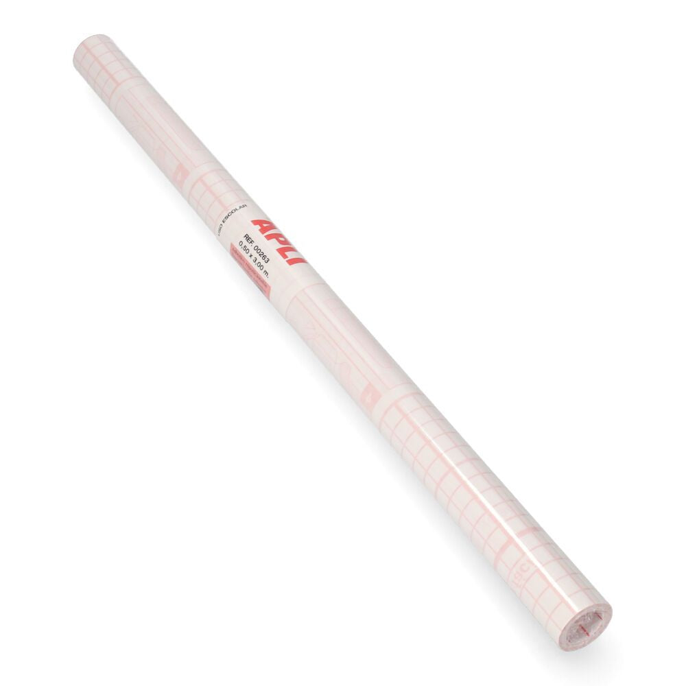 FORRO PARA LIBROS REPOSICIONABLE APLI 3 x 0,5 m EN ROLLO 50 MICRAS
