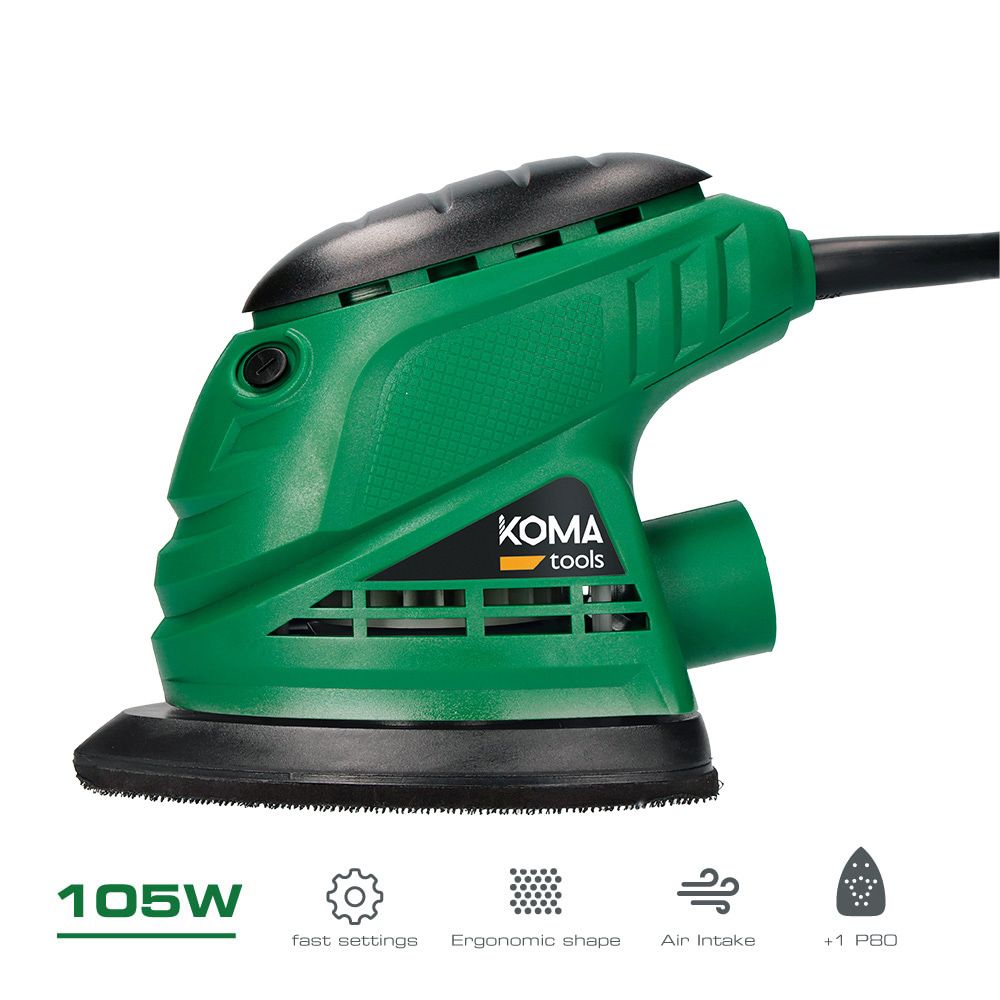 LIJADORA TIPO MOUSE 105 W, 141 x 145 mm