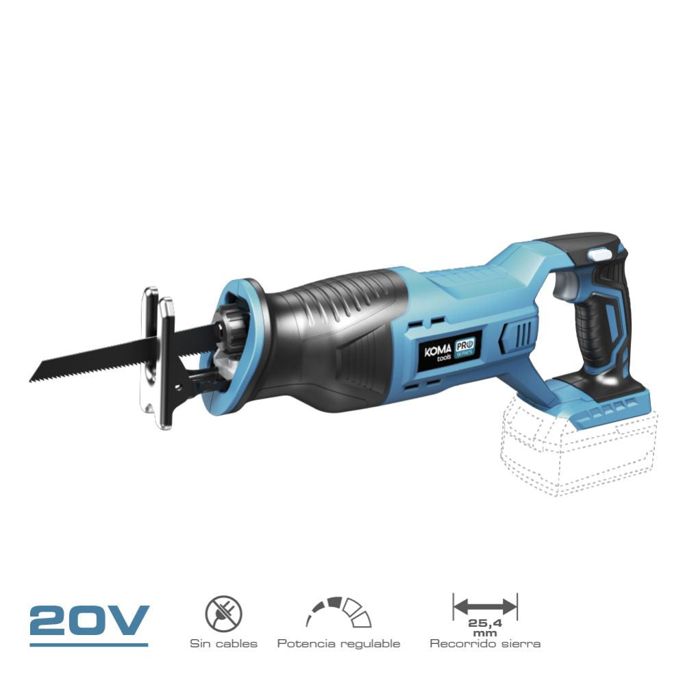 SIERRA DE SABLE 20 V (SIN BATERÍA NI CARGADOR) 8,5 x 44 x 15,5 cm