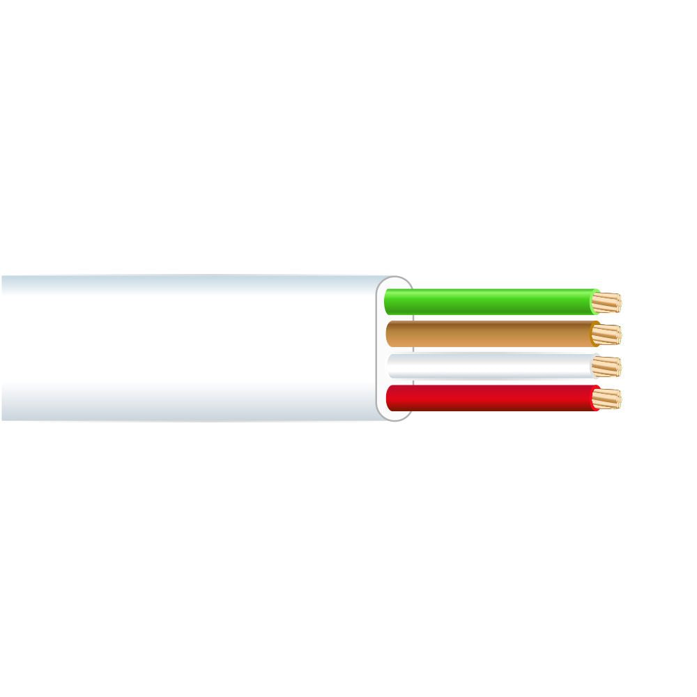 CABLE TELEFONICO PLANO 4 VIAS BLANCO EDM EURO/m
