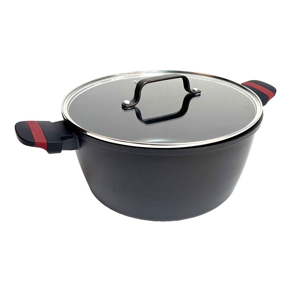 CACEROLA DE ALUMINIO FUNDIDO CON TAPA, INDUCCIÓN, DENIA EXPERTO Ø24 x 12,5 cm