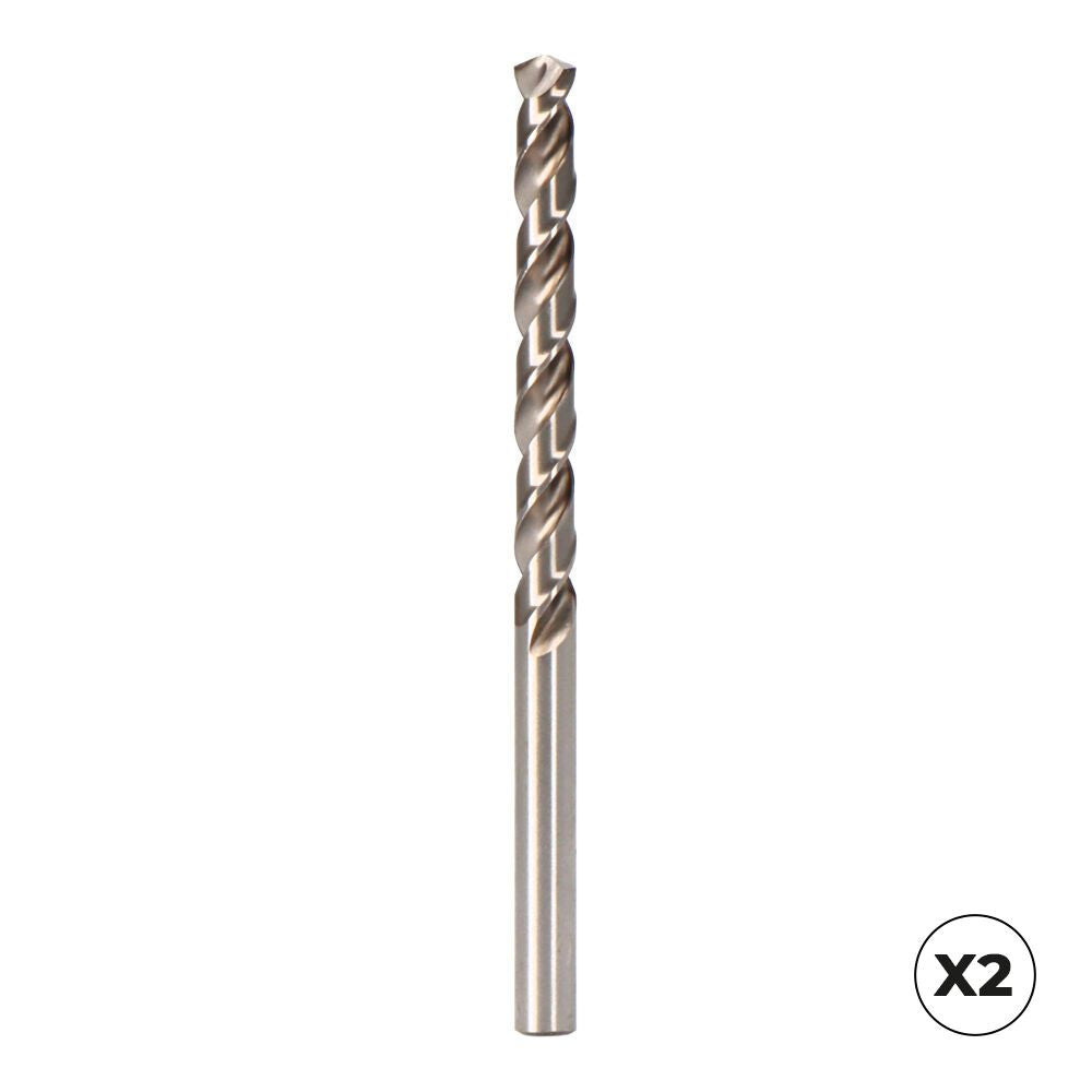 BROCA CILÍNDRICA CORTA HSSE DIN-338N INOX, 2 uds, Ø2,50 mm