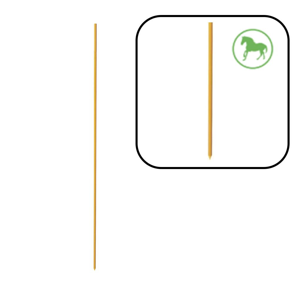 PACK 50 PIQUETAS FIBRA AMARILLA 150 cm