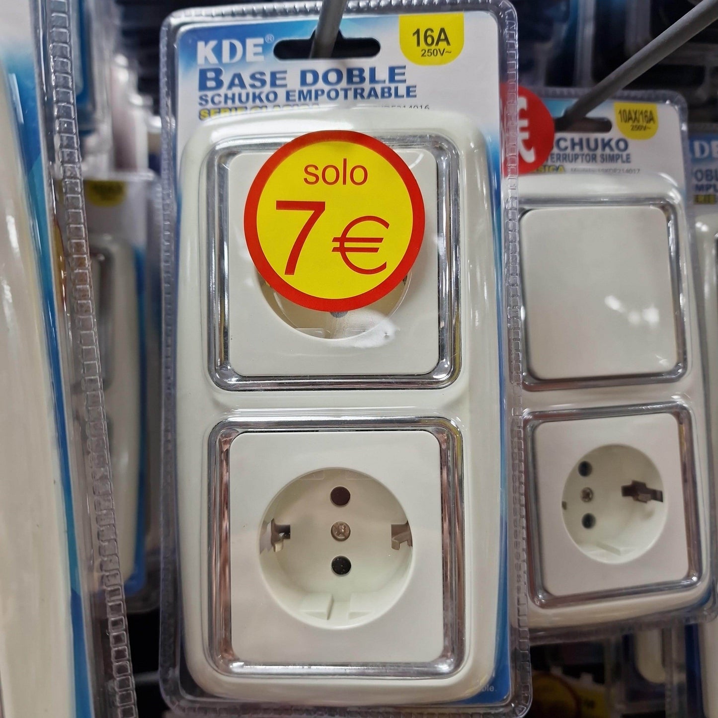 Doble Base Schuko de Empotrable - Pinturas y Tarimas Ideas