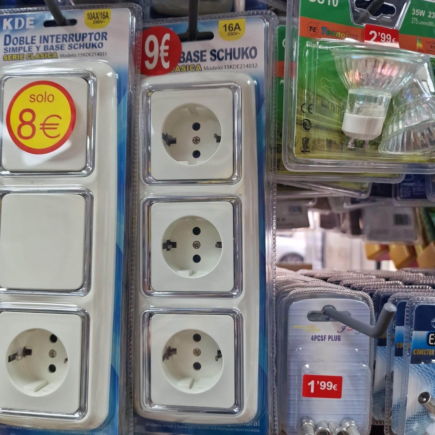 Triple Base Schuko - Pinturas y Tarimas Ideas