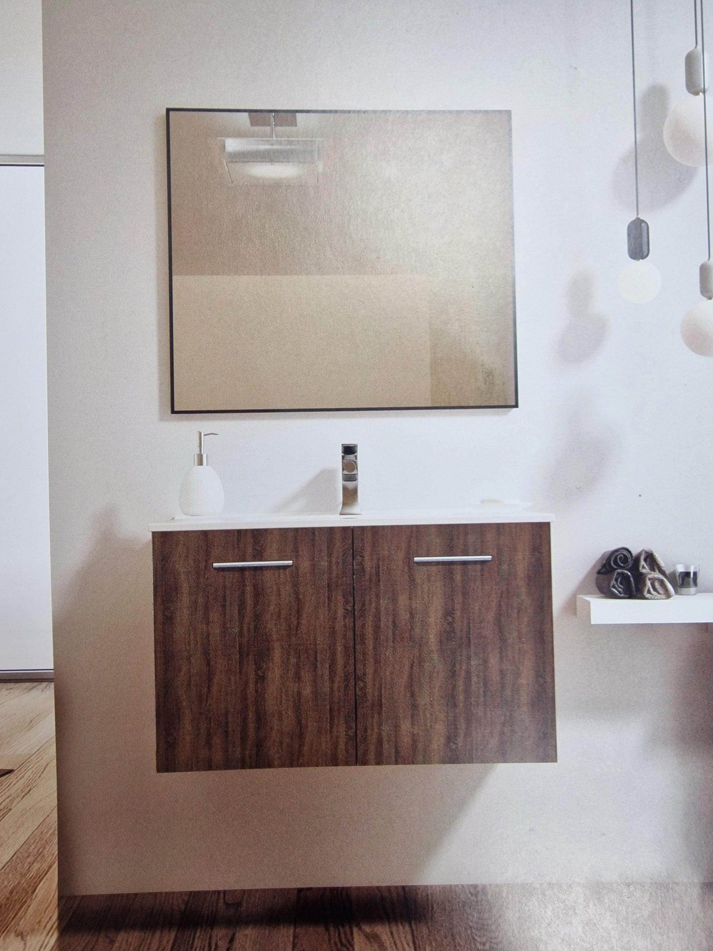 Mueble de Baño Koibath Palma Con Lavabo Blanco Empotrado - Pinturas y Tarimas Ideas