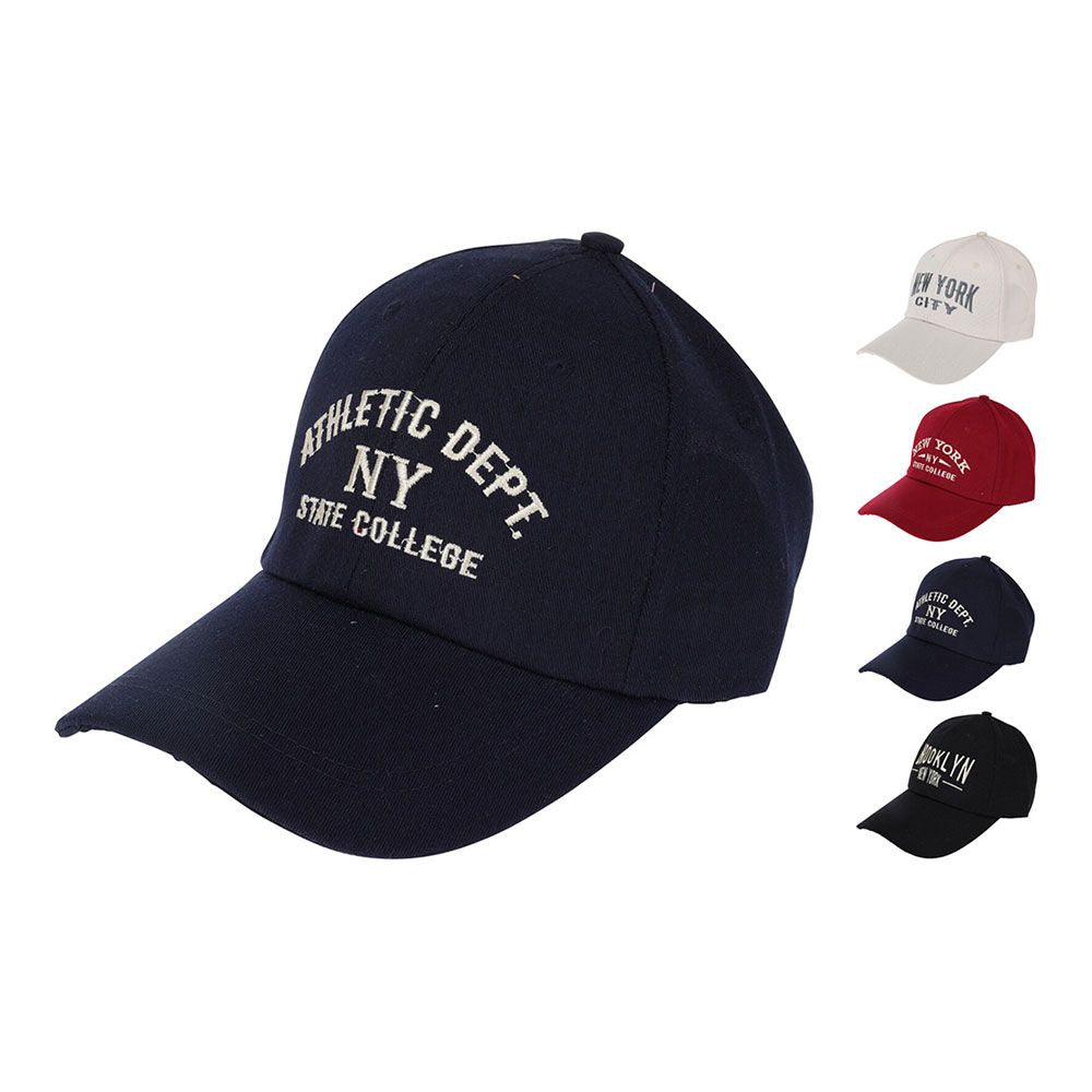 GORRA DE BEISBOL MODELOS SURTIDOS, LETRAS BORDADAS, HZ1980860, BASICS