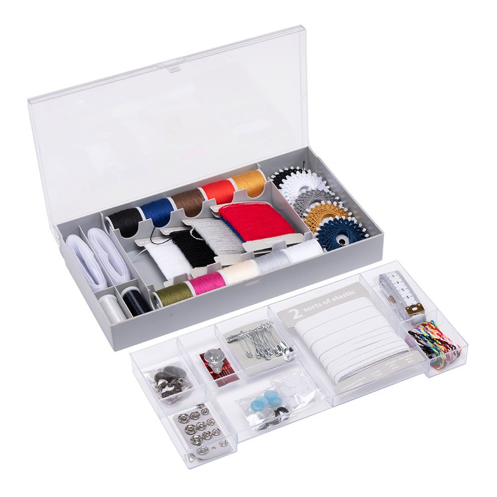 CAJA COSTURA 87 PIEZAS 15,1 x 26,5 x 4,7 cm