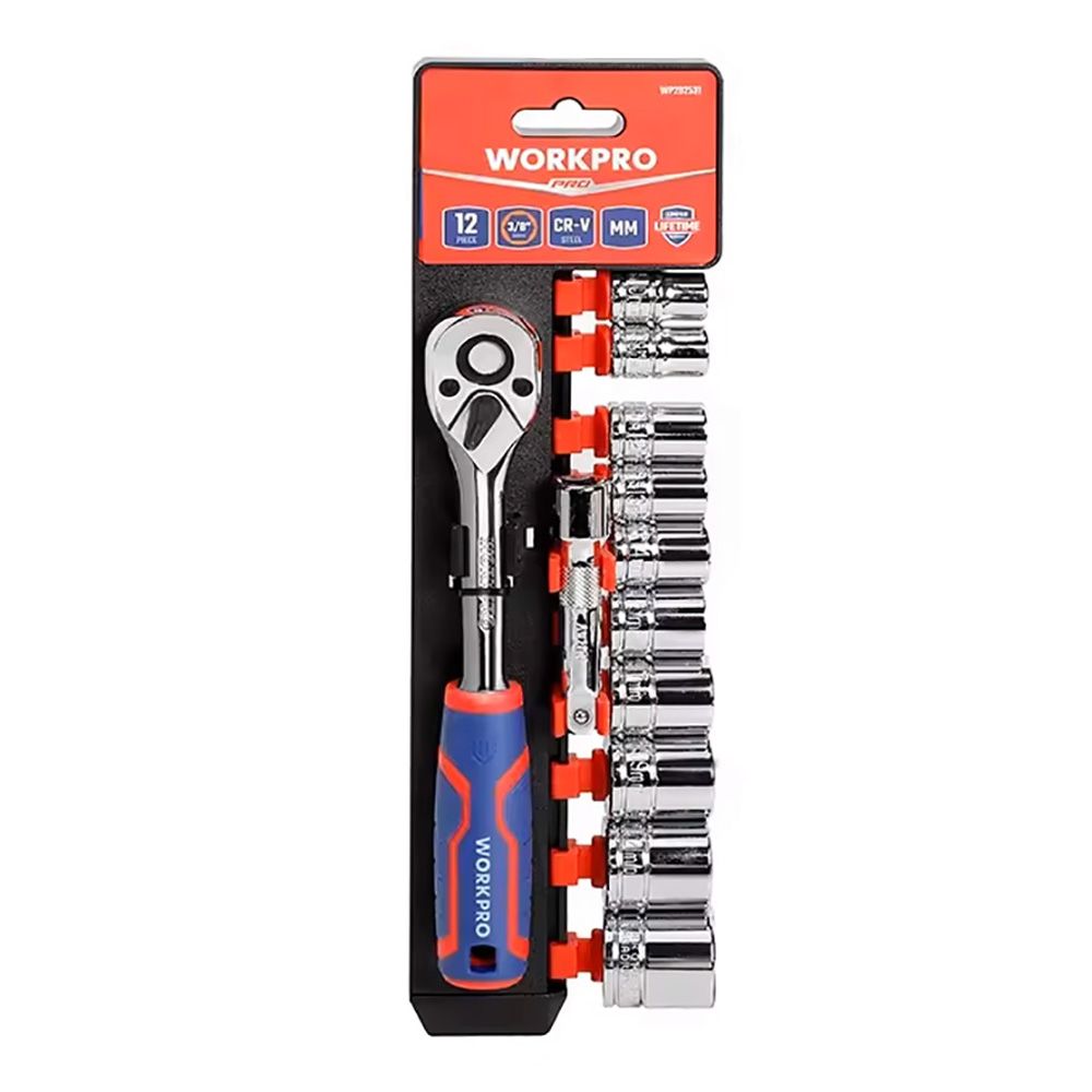 LLAVE DE VASO 3/8 pulg, JUEGO 14 PIEZAS