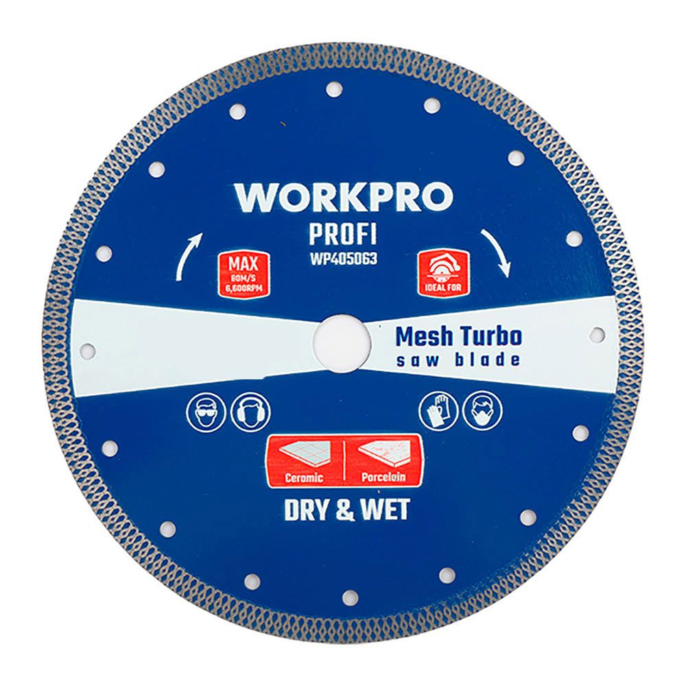 DISCO DIAMANTADO CONTINUO MESH TURBO PROFI Ø125 x 22,2 mm