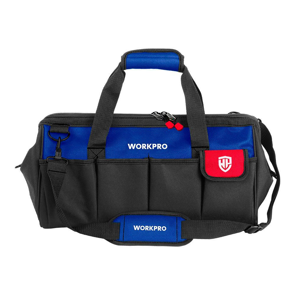 BOLSA DE HERRAMIENTAS CON CREMALLERA Y BASE IMPERMEABLE; 42 x 24 x 25 cm