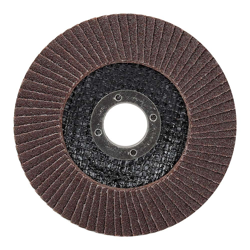 DISCO DE LÁMINAS PLANO DE ÓXIDO DE ALUMINIO T27, Ø115 x 22 mm, GRANO 80