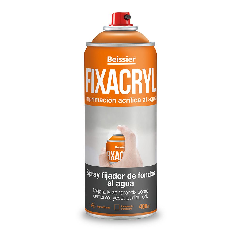 SPRAY IMPRIMACIÓN ACRÍLICA AL AGUA FIJADOR DE FONDOS 400 ml