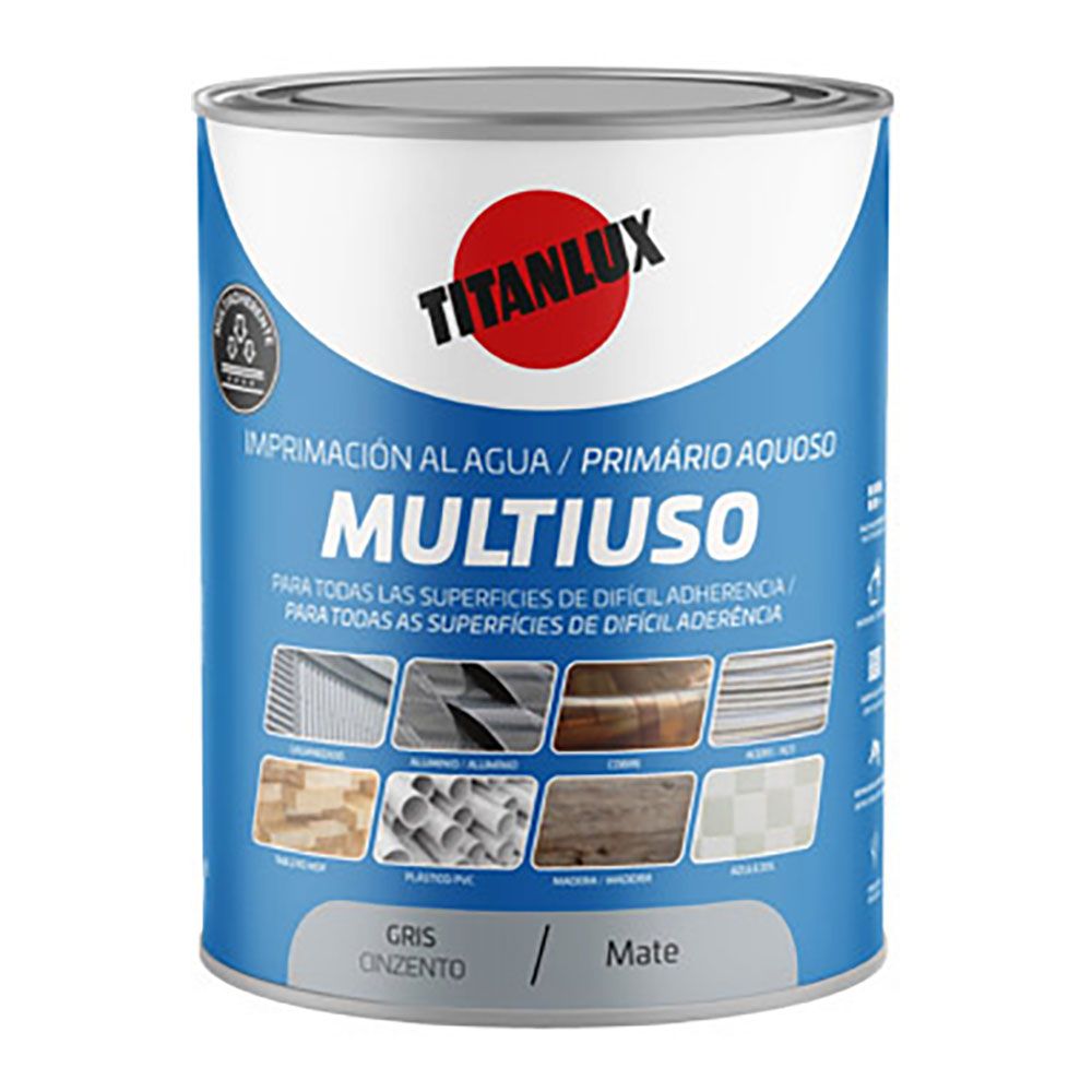 IMPRIMACIÓN MULTIUSO AL AGUA GRIS MATE 750 ml