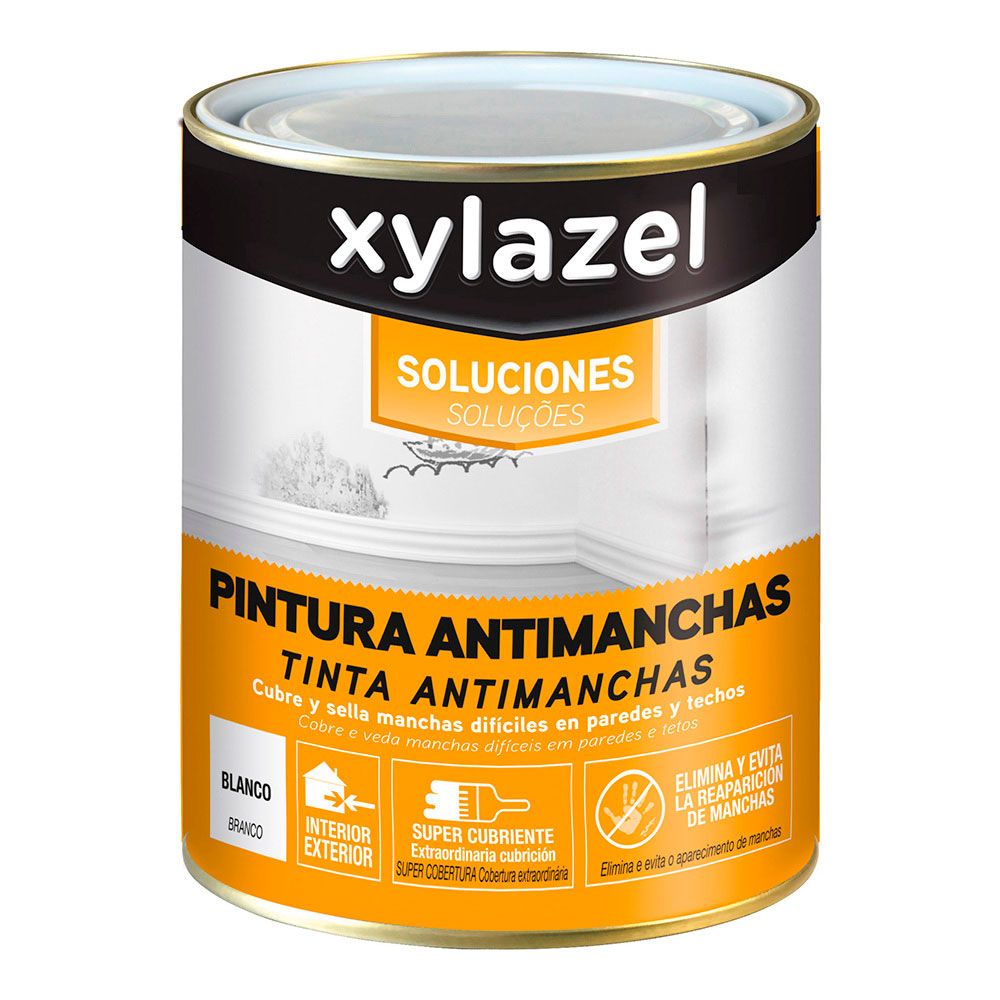 PINTURA SOLUCIONES ANTIMANCHAS INTERIOR / EXTERIOR BLANCO 750 ml