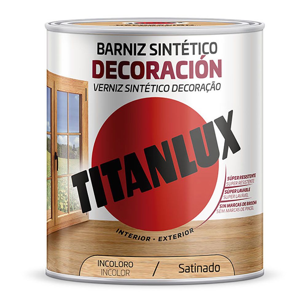 BARNIZ SINTÉTICO DECORACIÓN INCOLORO SATINADO 750 ml