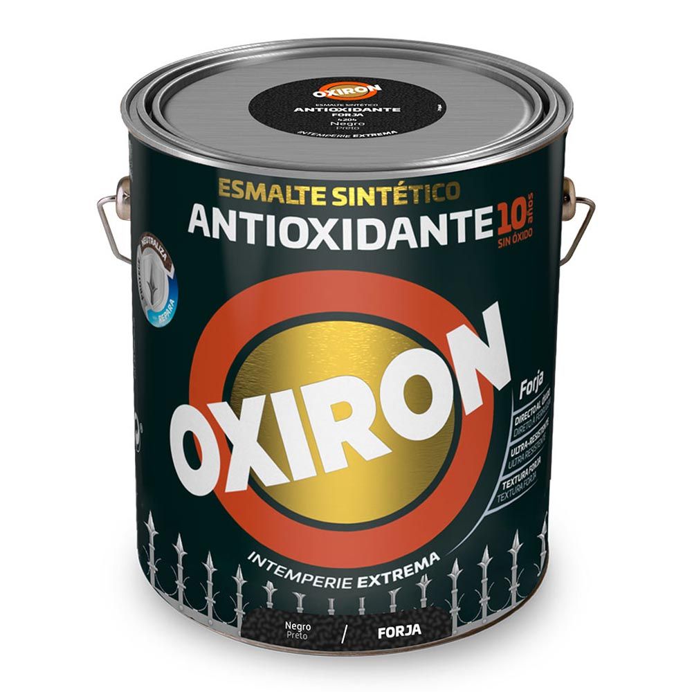 ESMALTE SINTÉTICO METÁLICO ANTIOXIDANTE NEGRO FORJA 750 ml