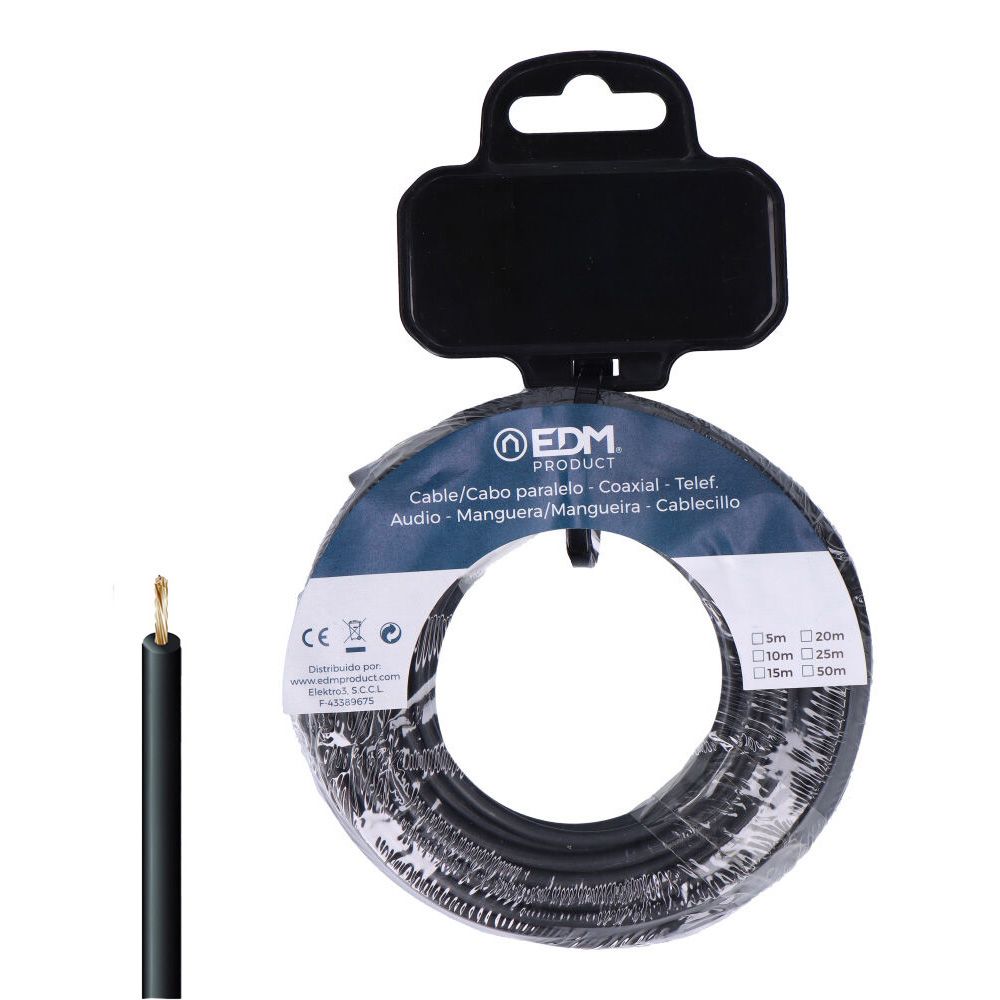 CARRETE CABLECILLO H07Z1-K 6,00 mm² NEGRO, 5 m