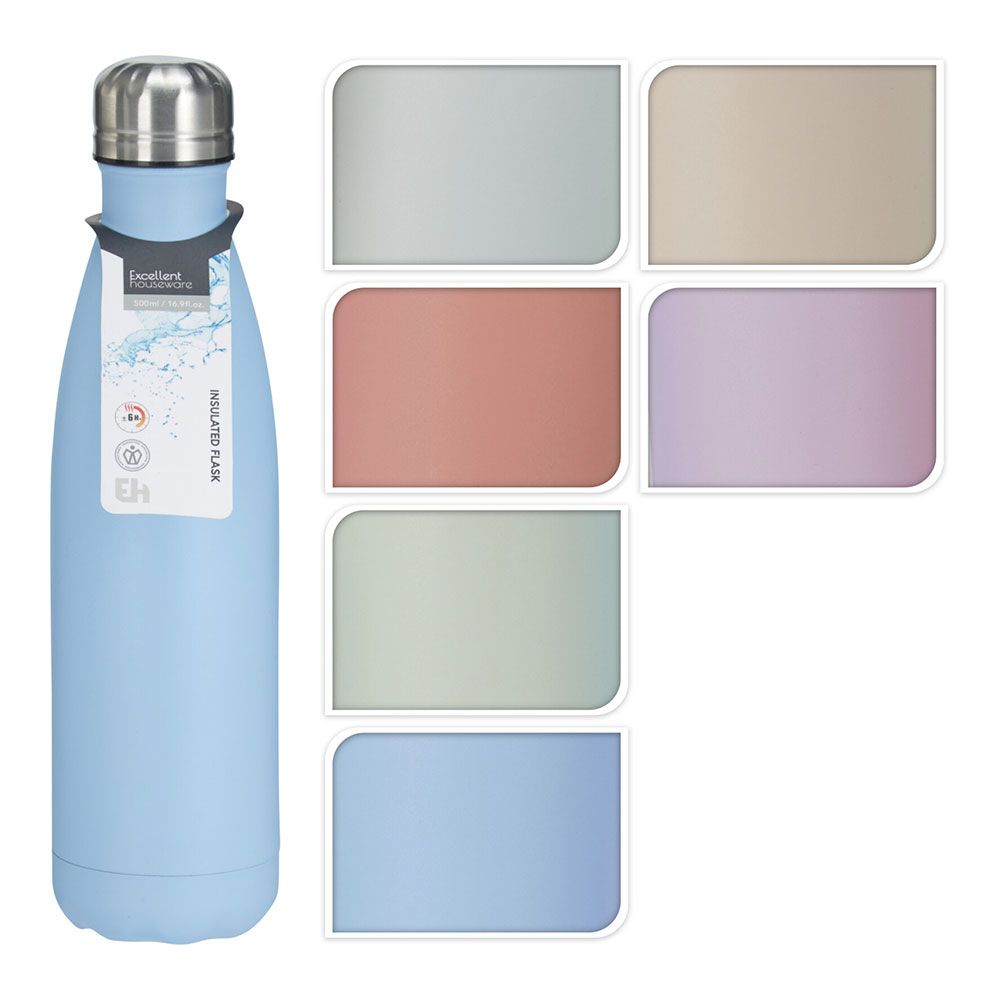 BOTELLA ISOTÉRMICA COLORES SURTIDOS 500 ml