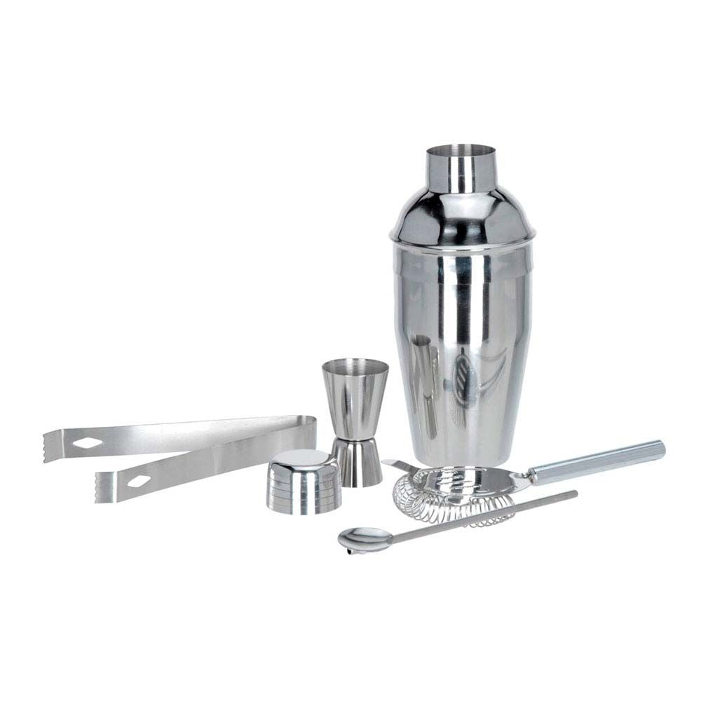 COCTELERA DE ACERO INOXIDABLE, 5 PIEZAS