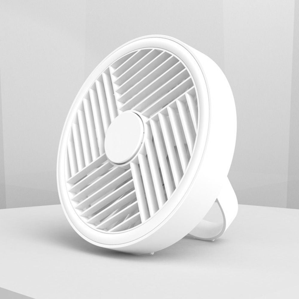 VENTILADOR DE MESA PORTÁTIL RECARGABLE LED SPLASH 5,5 W 6500 K BLANCO Ø180 x 85 x 160 mm