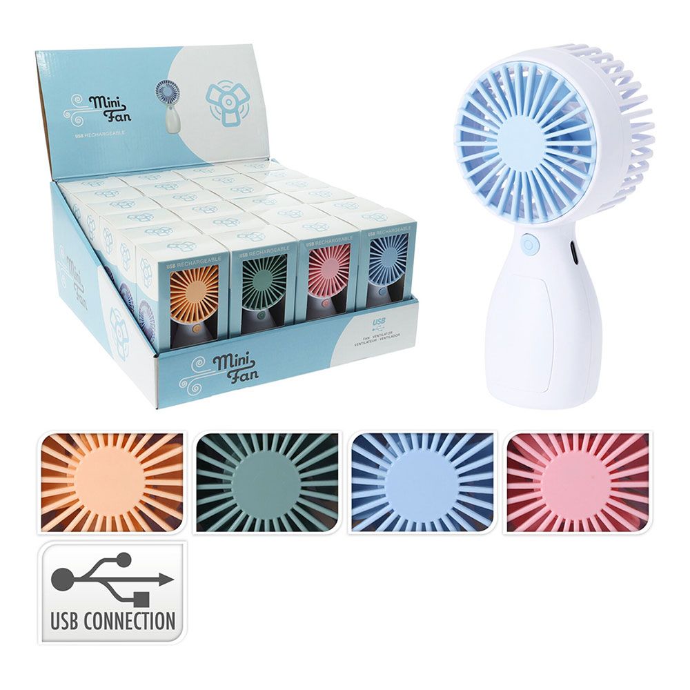 VENTILADOR DE MANO COLORES SURTIDOS