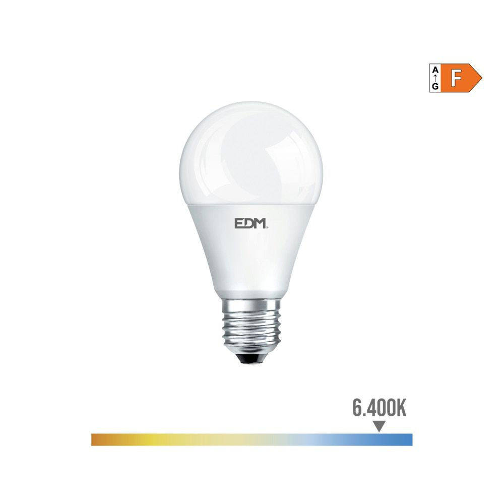 BOMBILLA STANDARD LED CREPUSCULAR E27 10 w 932 lm 6400 k LUZ FRIA Ø6 x 11 cm