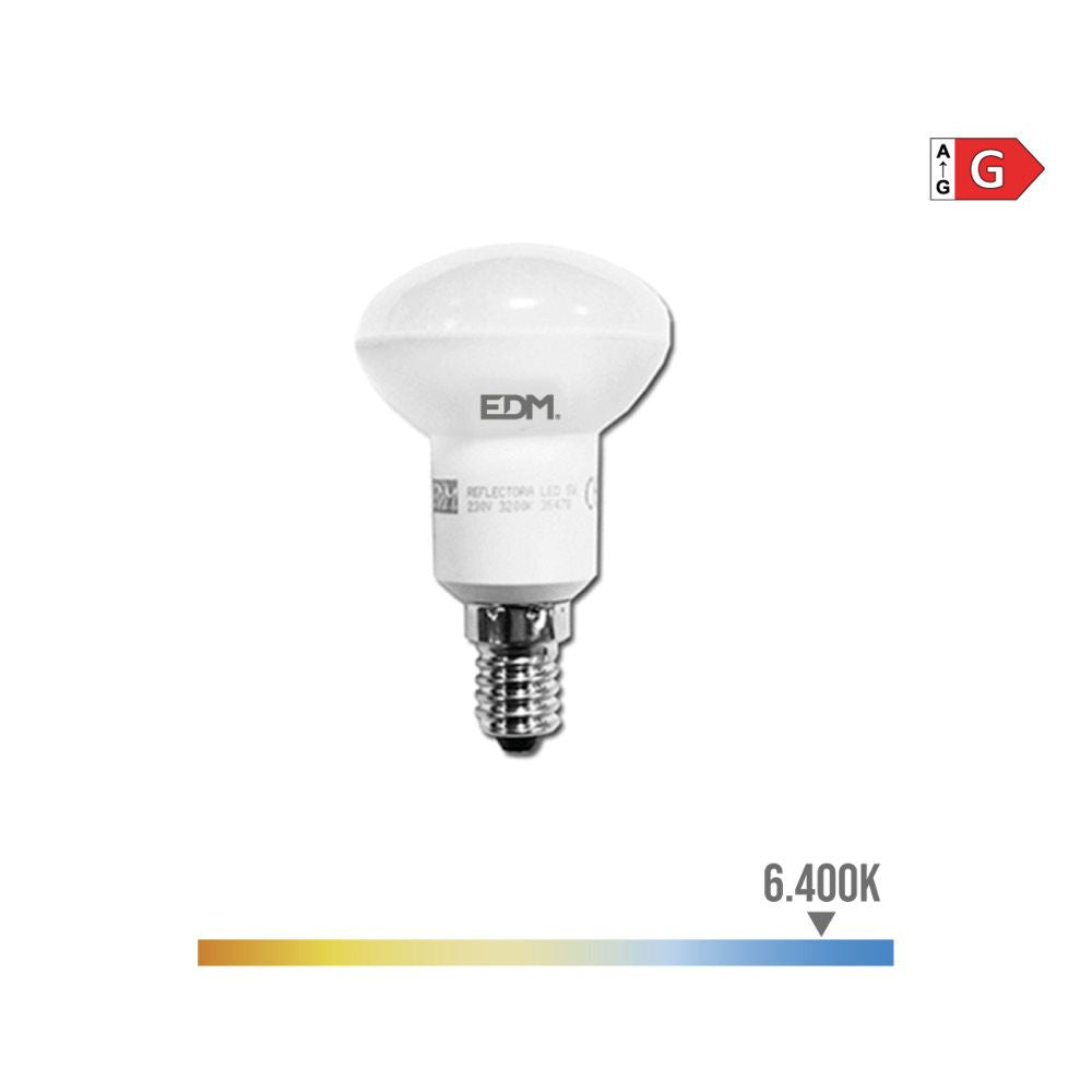 BOMBILLA REFLECTORA LED R50 E14 5 W 400 lm 6400 K LUZ FRIA Ø5,0 x 8,6 cm