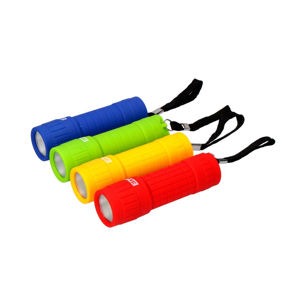 MINI LINTERNA LED COB TRAIL GRIP 60 lm 0,5 W, 3xAAA INCLUIDAS, COLORES SURTIDOS; Ø30 x 96 mm