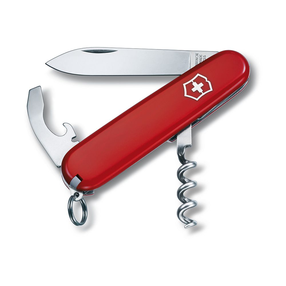 NAVAJA WAITER ROJA, 9 FUNCIONES, PESO 35 g, 26 x 12 x 84 mm