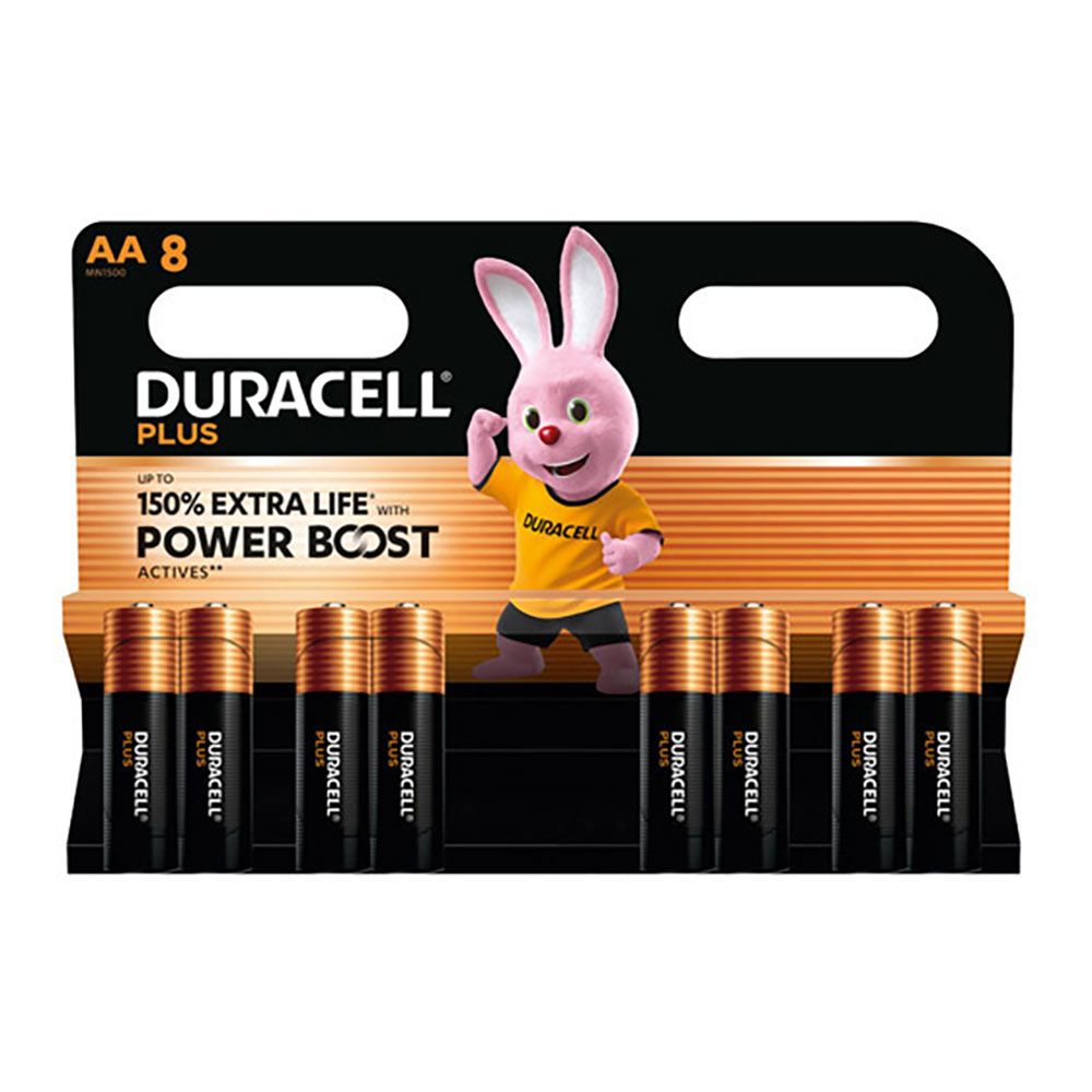 PILA ALCALINA POWER BOOST AA LR06 MN1500 1,5 V Ø14,5 x 50,5 mm BLISTER 8 uds