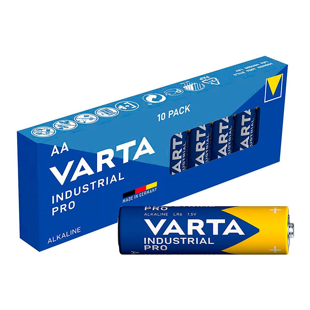 PILA ALKALINA INDUSTRIAL PRO AA - LR06 CAJA 10 uds Ø14,5 x 50,5 mm