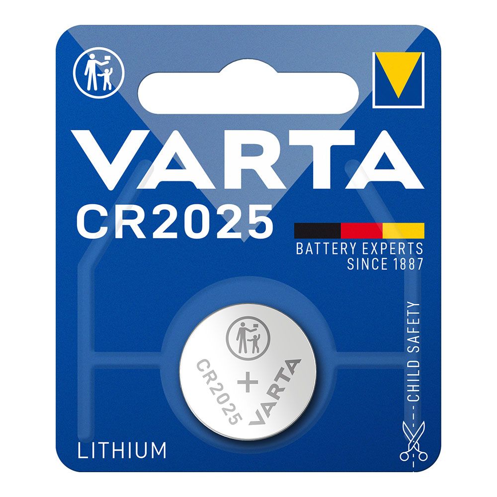 MICRO PILA DE BOTÓN LITIO CR2025 3 V Ø20,0 x 2,5 mm BLISTER