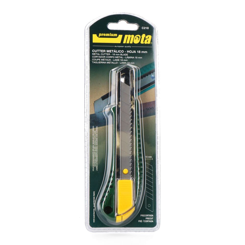 CÚTER DE METAL HOJA DE 18 mm