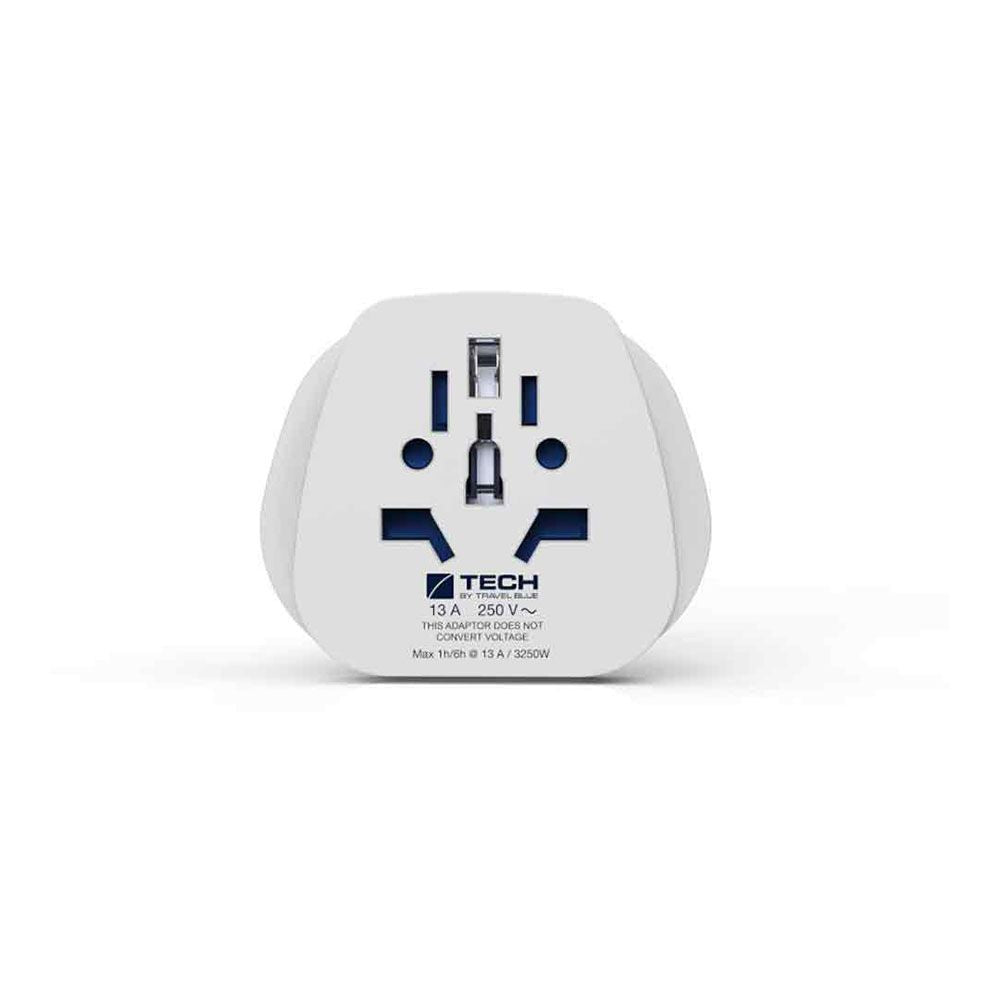 ADAPTADOR ENTRADA MULTIPLE MUNDIAL A SALIDA CLAVIJA EUROPA, TB-901, TRAVEL BLUE
