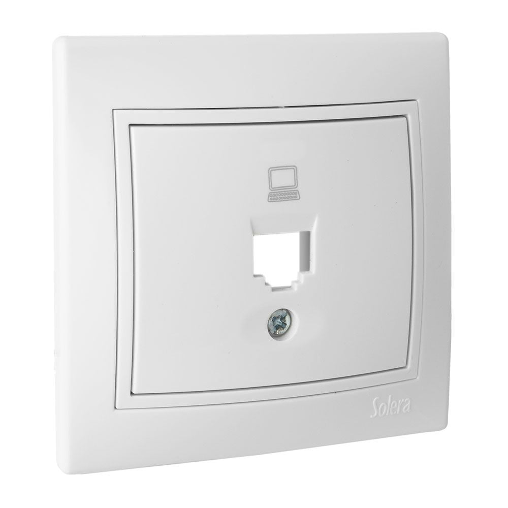 TAPA + CHASIS PARA TOMA DE DATOS RJ45 CON MARCO SERIE EUROPA SOLERA ERP88/1U
