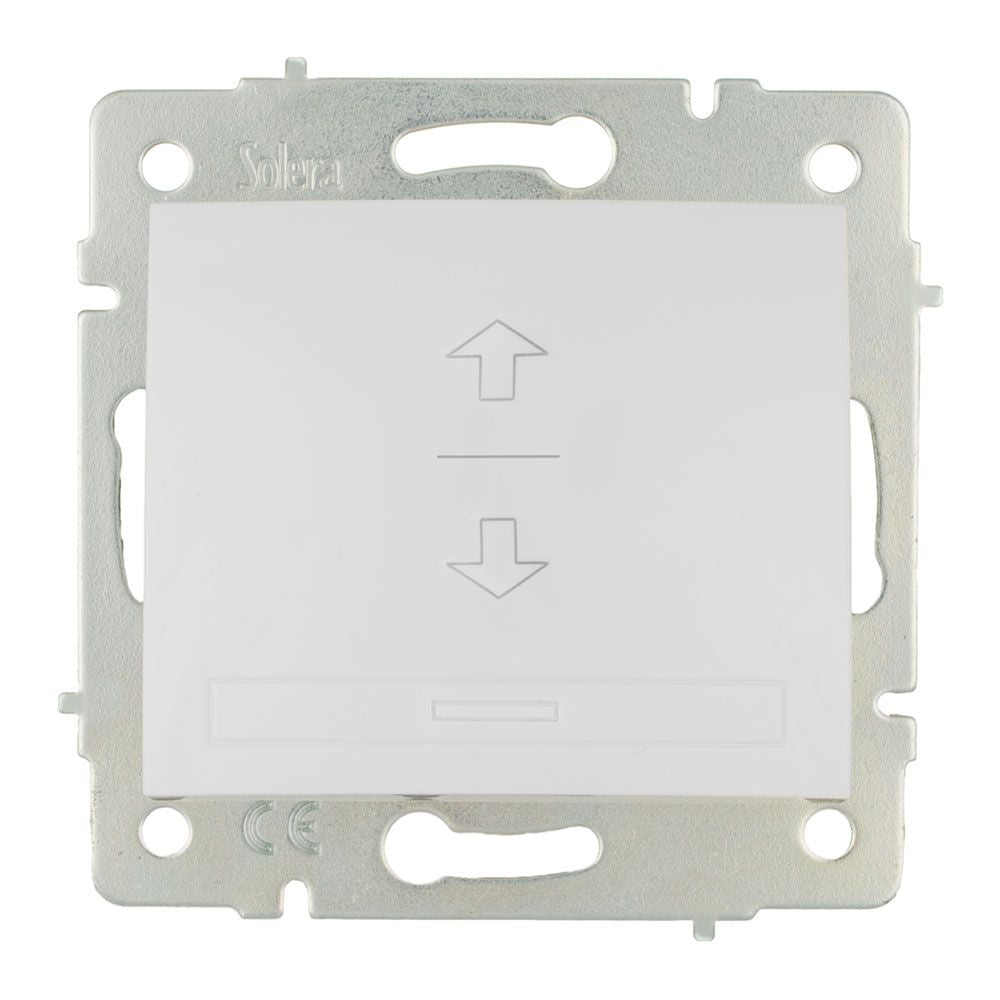 INTERRUPTOR DE PERSIANA 10A 250V BLANCO SERIE EUROPA SOLERA ERP21