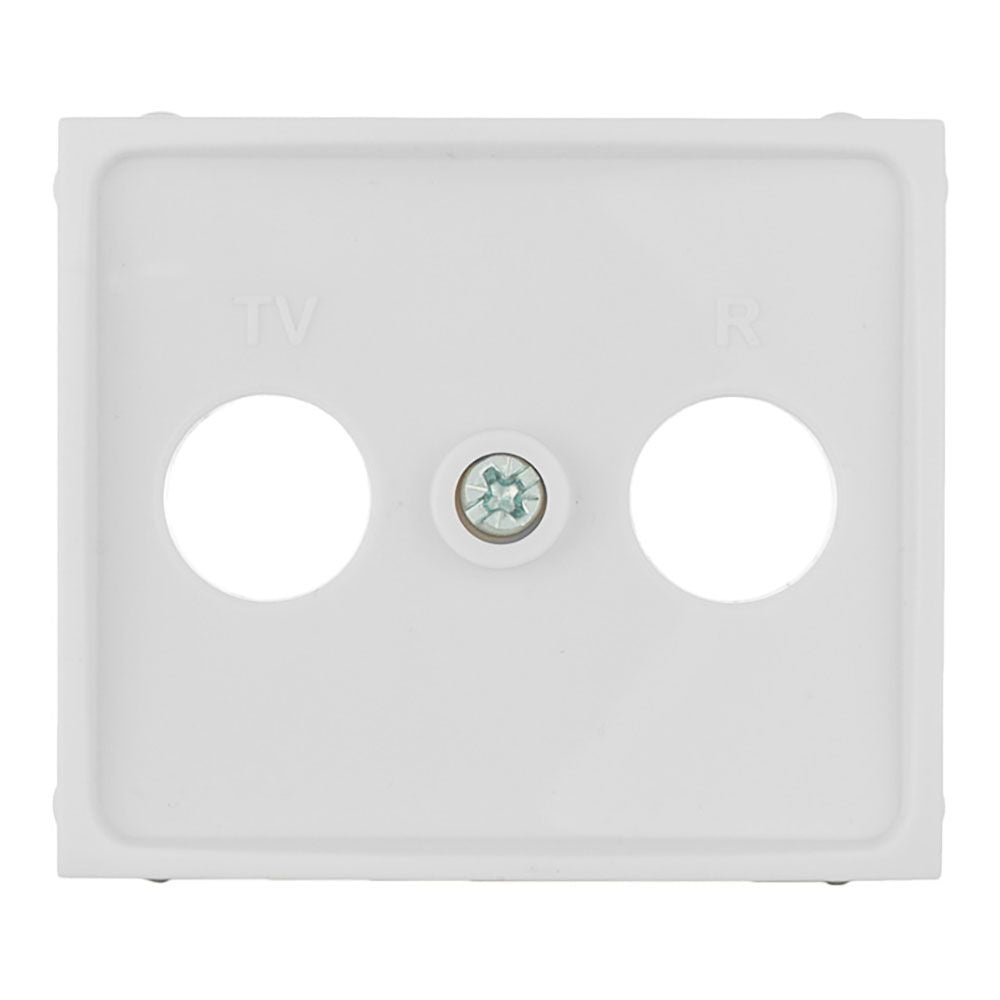 TAPA PARA TOMA DE SEÑAL TV/R COLOR BLANCO SERIE EUROPA SOLERA ERP47TLV