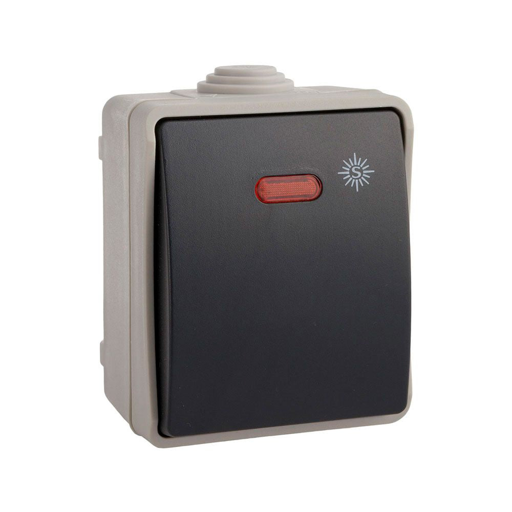 CONMUTADOR LUMINOSO ESTANCO IP54 (RETRACTILADO)